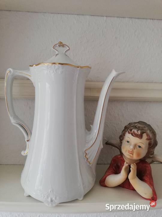 Duży sygnowany dzbanek Tirschenreuth Porcelana i szkło Gorlice