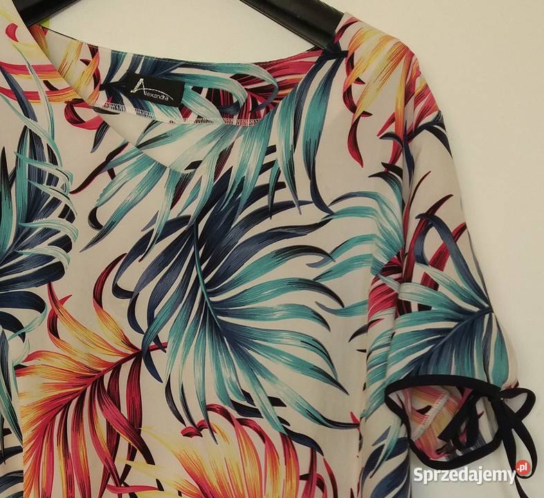 XL Delikatna kolorowa bluzka Butik Rozmiar 50 Gliwice