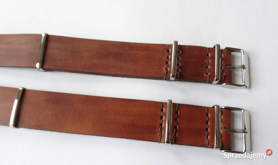Pasek skórzany NATO do zegarka 20mm vintage hand Gorzów Wielkopolski
