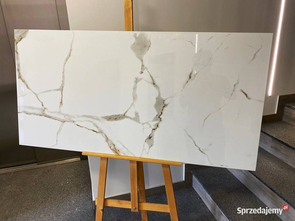 Gres płytka marmurowa 60x120 Statuario Gold Home Płytki ścienne Zakopane