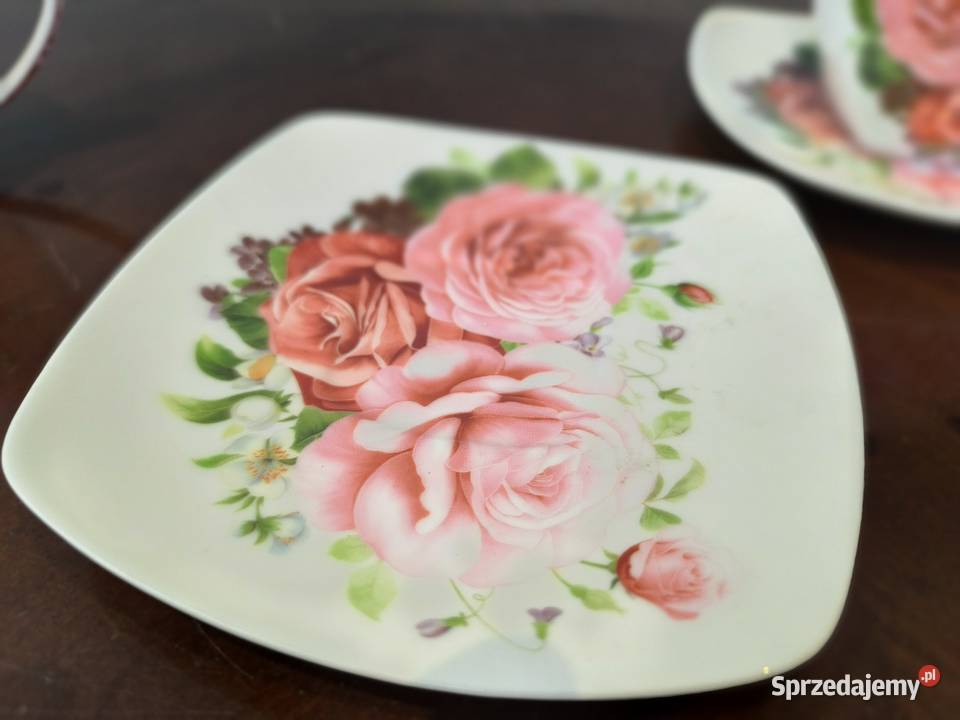 Piękny zestaw porcelany kawowo herbaciany 2 Porcelana i szkło Porcelana i szkło Łódź