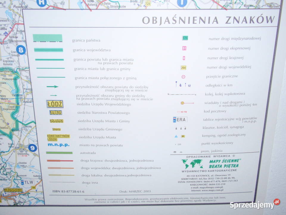 Mapa województwo Łódzkie Śląskie 3 Łódź