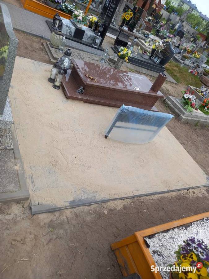 Pomnik pojedyńczy vanga 180x80 sarkofag wielkopolskie Marzenin
