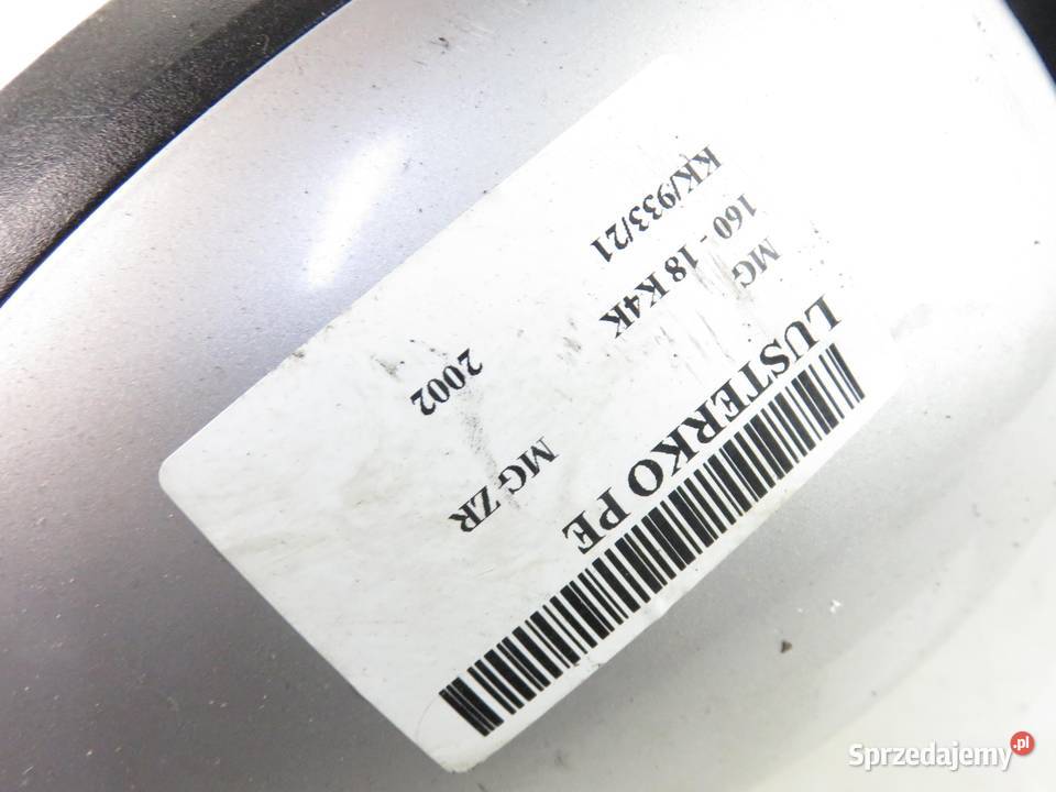 LUSTERKO PRAWE MG MG ZR 5 PIN