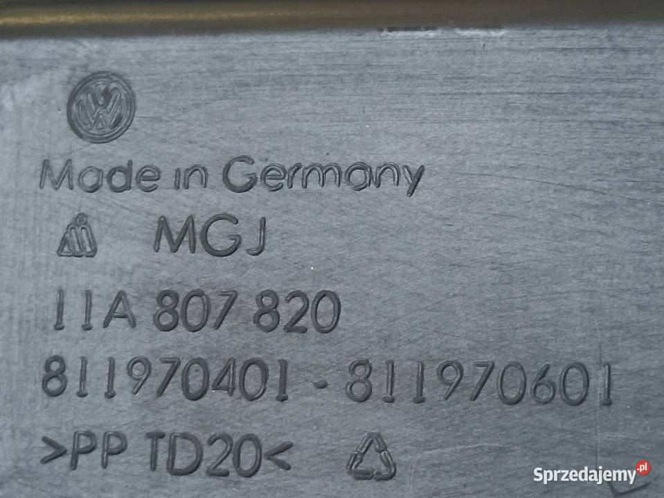 VW ID4 KRATKA ZDERZAKA PRAWY PRZÓD 11A807820 Pleszew