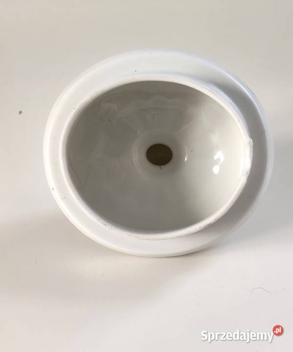 Porcelanowa przykrywka do cukiernicy czajniczka Ruda Śląska
