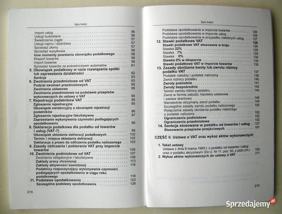 VAT98 Podatek towarów i usług z komentarzem Limanowa