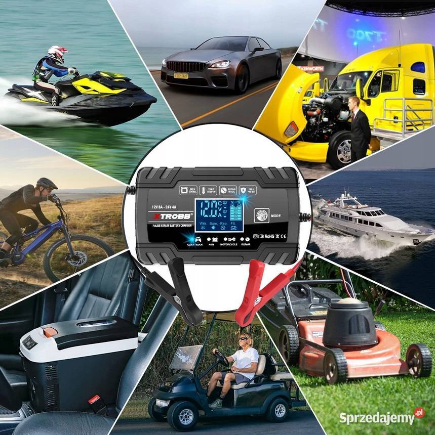 Prostownik 12V 24V 8A Automatyczny FUNKCJA Wrocław