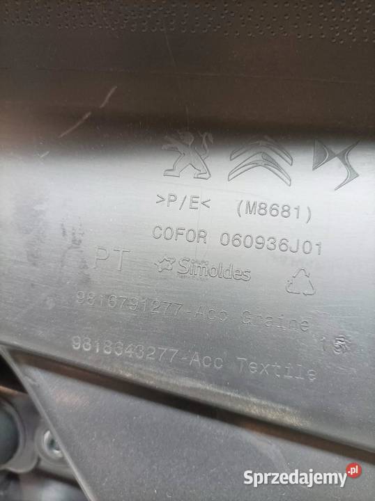 TAPICERKA BOCZEK LEWY PRZÓD KIEROWCY IV Citroen