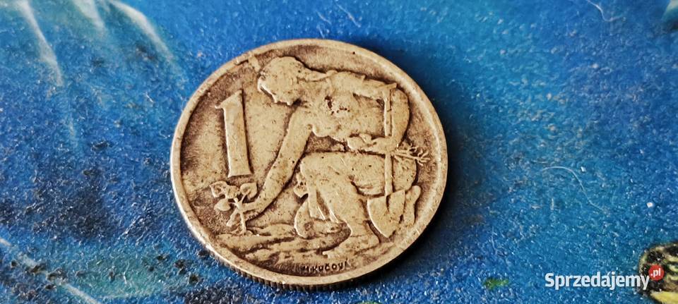 Moneta 1 koruna Czechosłowacja z 1964 Gliwice