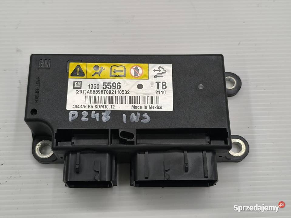 MODUŁ PODUSZEK AIRBAG OPEL INSIGNIA A 13505596 osobowe