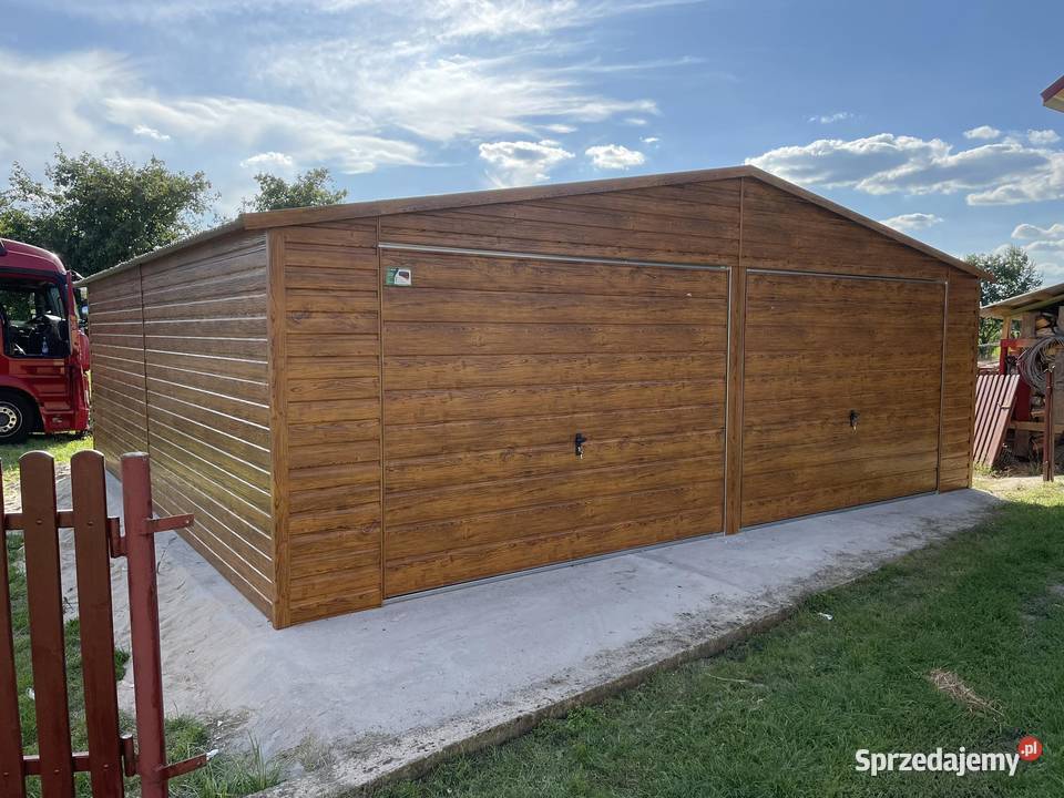 Garaż blaszany 7x5 WZMOCNIONY PROFILAMI