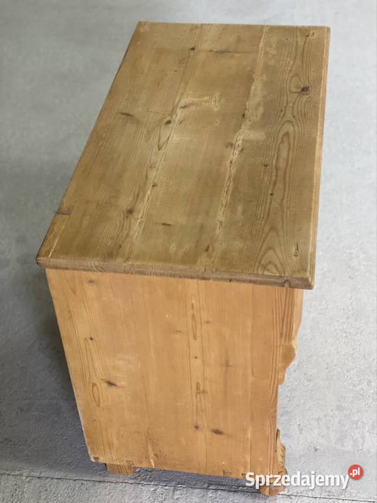 Rustykalna komoda sosnowa 3 szuflady lite drewno Budno
