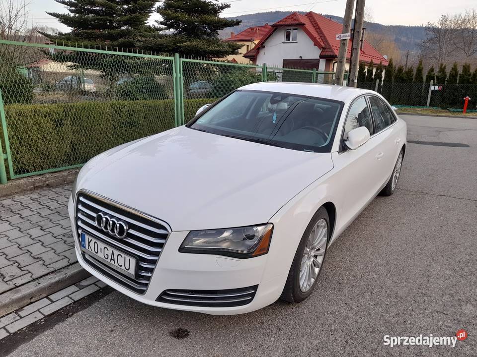 Audi A8 42 TDI D4 biala chip 400 bogata masaże 475752km Rabka-Zdrój sprzedam