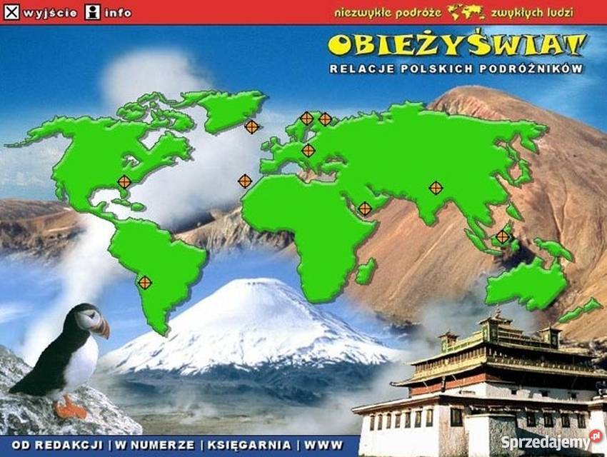 OBIEŻYŚWIAT 2 MULTIMEDIALNY MAGAZYN PODRÓŻNICZY Poradniki, albumy i reportaże Ustka sprzedam