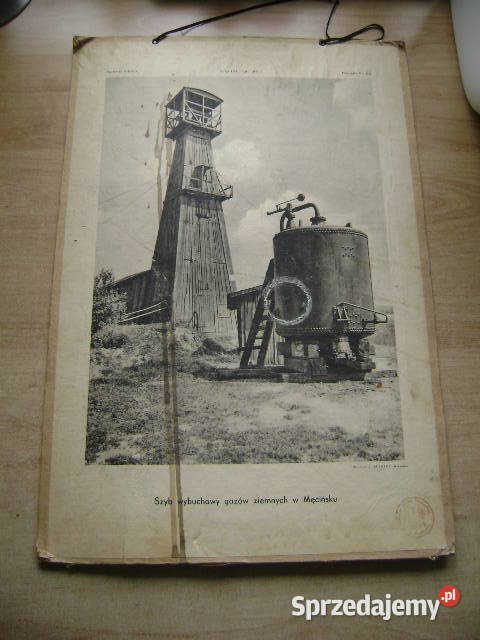 Starocie z PRL Plansza szkolna z 1935r 51 x 35 Gdynia