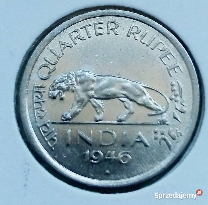 INDIE 14 RUPEE 1946 r GEORGE VI STAN INIKIEL Legionowo