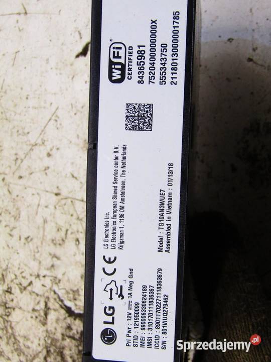 MODUŁ STEROWNIK WIFI OPEL INSIGNIA B 84365981 osobowe sprzedam