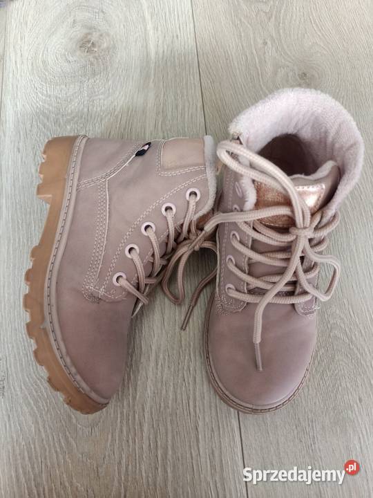 Buty botki dziecięce pudrowy róż 30 dziewczynka mazowieckie Płock