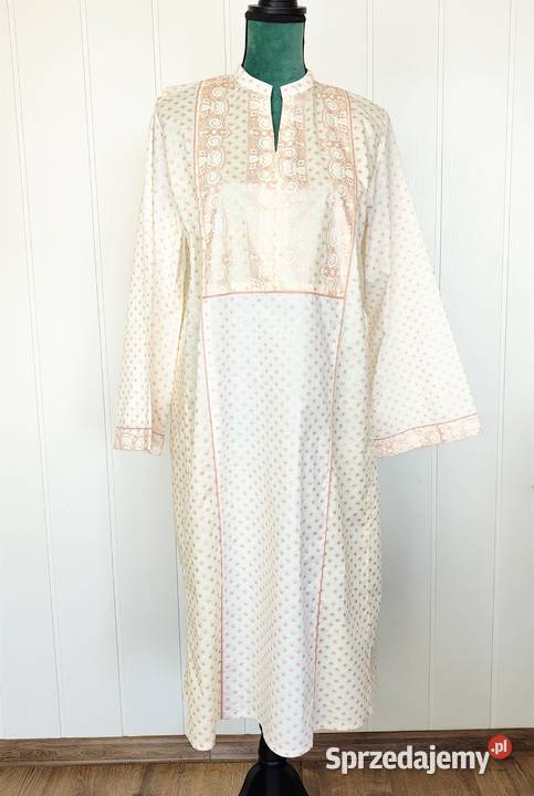 Nowa indyjska tunika kameez kurta 44 XXL plus Bluzki i koszule Szczecin