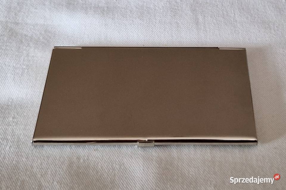 Metalowe etui na wizytówki z logo YorkshireTyne Uniseks mazowieckie