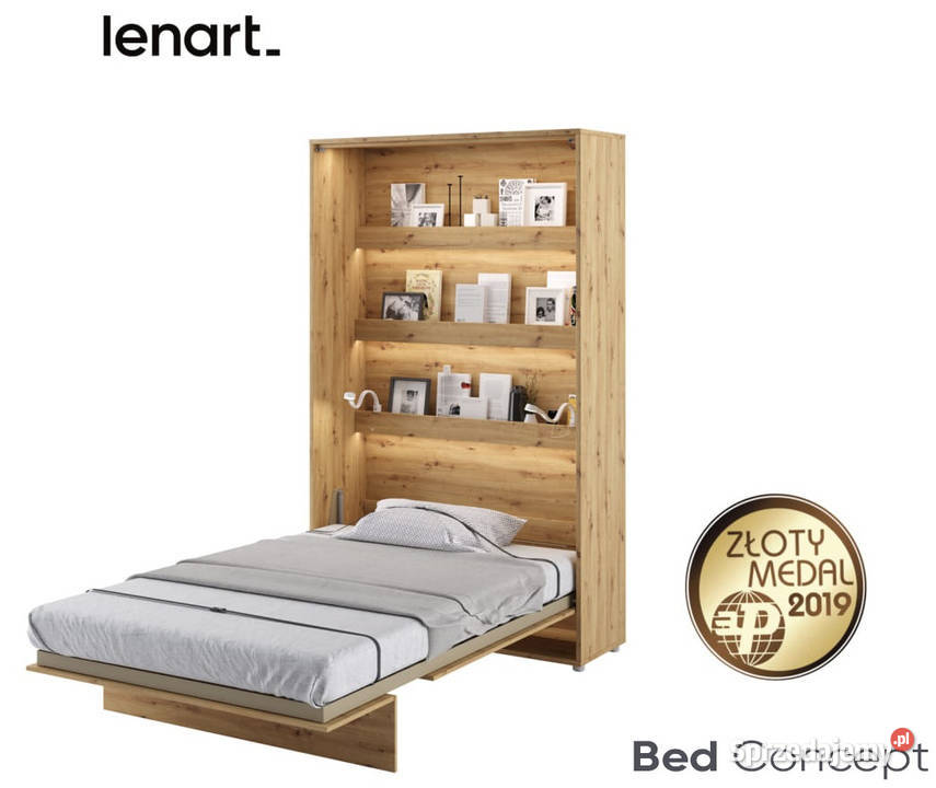 Półkotapczan Łóżko w Szafie BED CONCEPT 120x200 131cm Wrocław