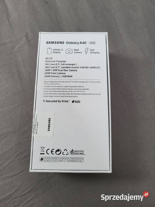 Nowy Samsung Galaxy A40 nowy Elektronika Kraków