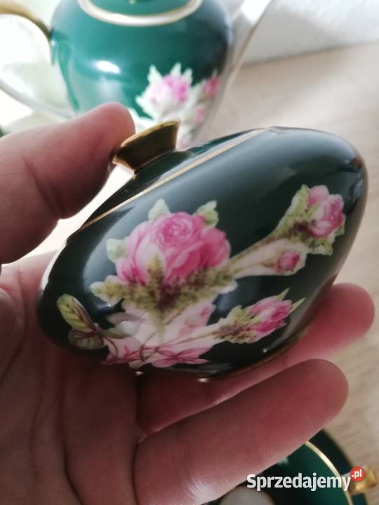 Kolekcjonerska porcelana zieleń Gorlice