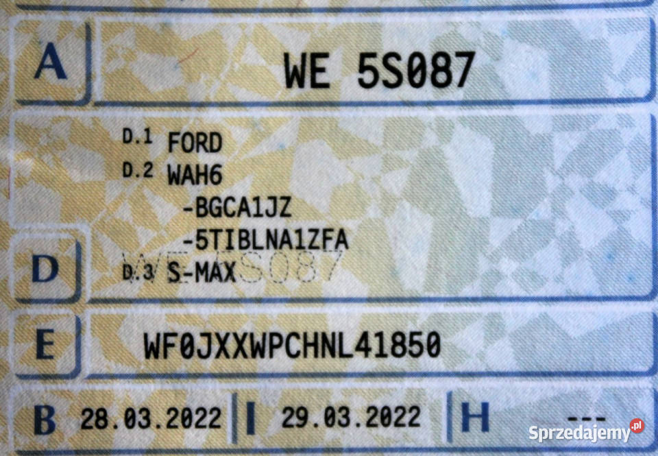 Ford S Titanium SalonPL FV23 Navi Kamera autoalarm mazowieckie Sokołów