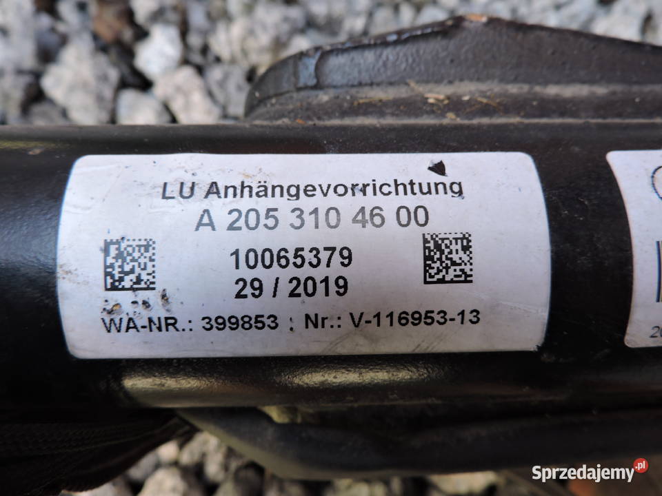 HAK HOLOWNICZY Mercedes C klasa W 205 Myszków