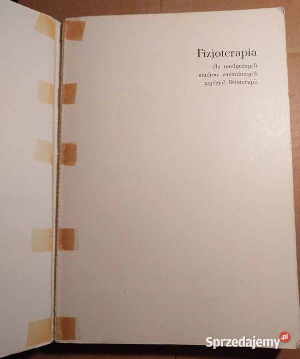 Fizjoterapia Weissa Rok wydania 1983