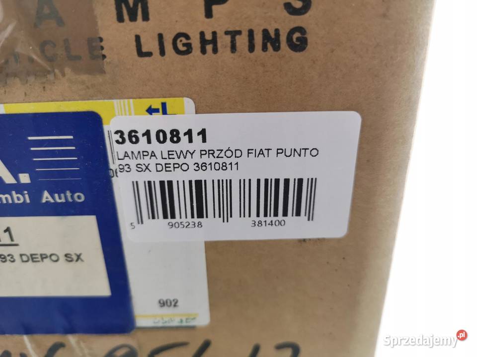 LAMPA LEWY PRZÓD FIAT PUNTO 19932000 SX NOWA