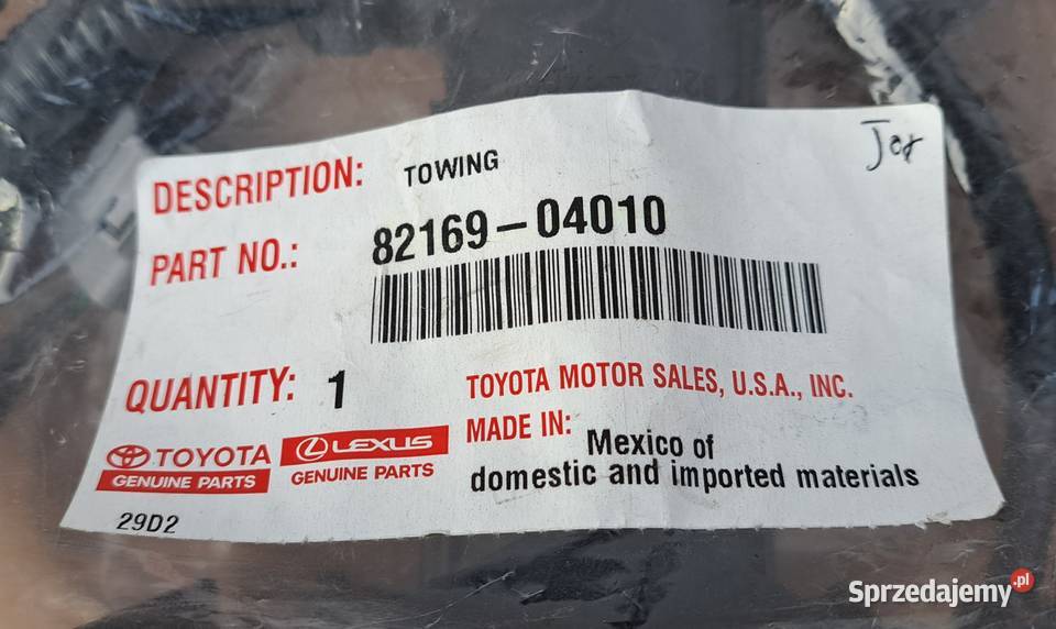 Wiązka elektryczna haka 7PIN Toyota Tacoma USA Mielęcin