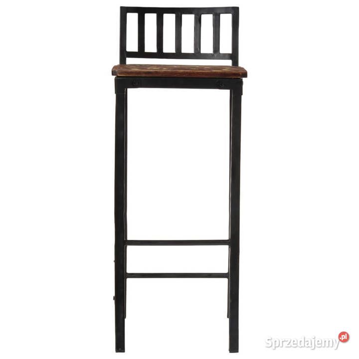 Krzesła barowe 4 lite drewno z odzysku WM358945 Warszawa
