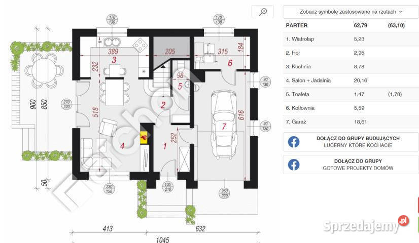 sprzedaży domu wolnostojącego 11747m2 Dąbrówka
