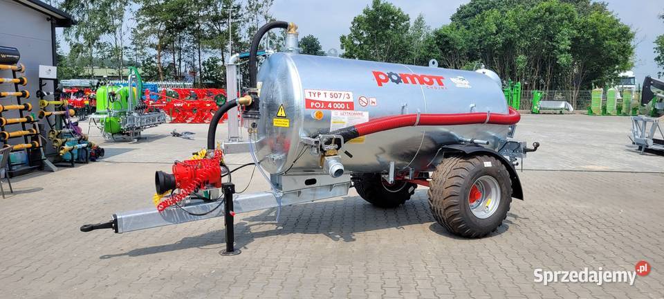 Wóz asenizacyjny Pomot Beczkowóz 4000L Meprozet nieuszkodzony Zdany sprzedam
