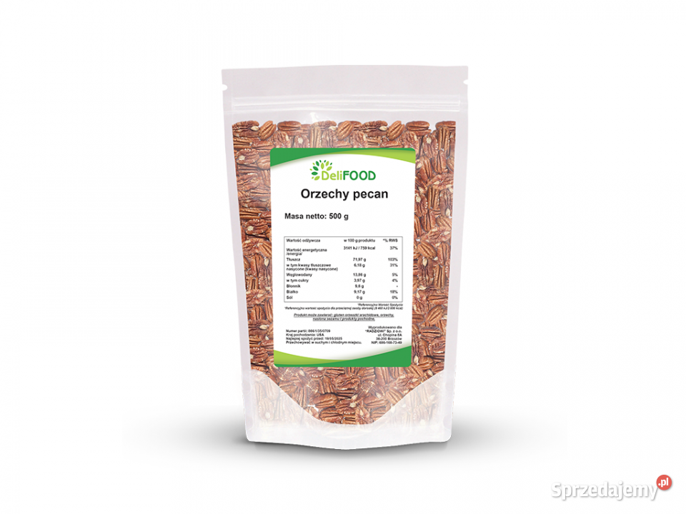 Orzechy łuskane pecan 500g podkarpackie Brzozów