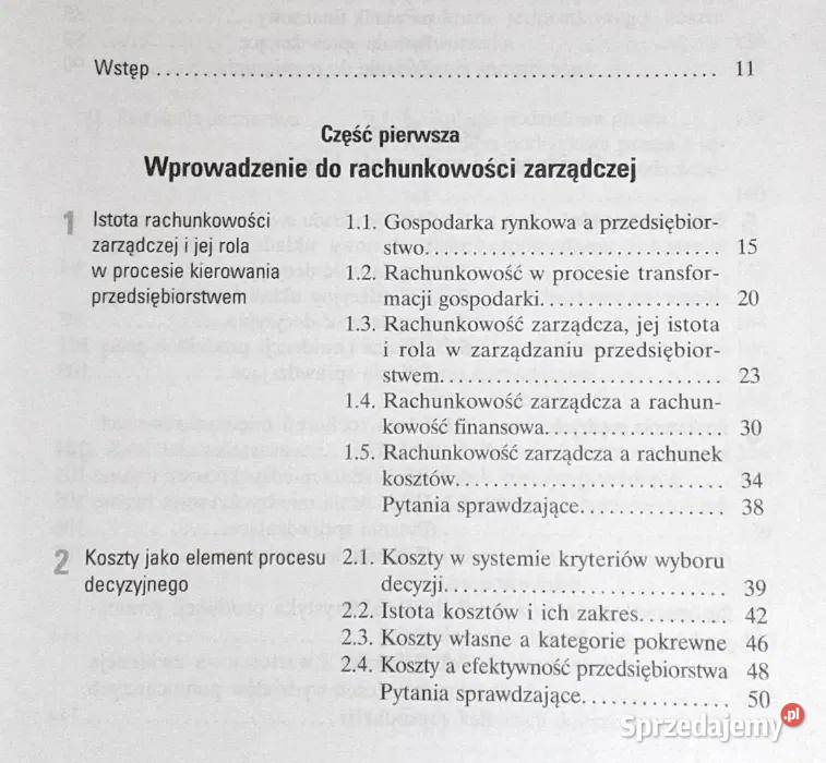 Rachunkowość zarządcza Wiktor Gabrusewicz Rok wydania 1998