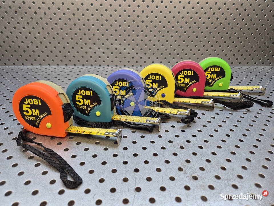 24 sztuk Miara zwijana 5m x 19mm z blokadą JOBI Miary i taśmy Nowe