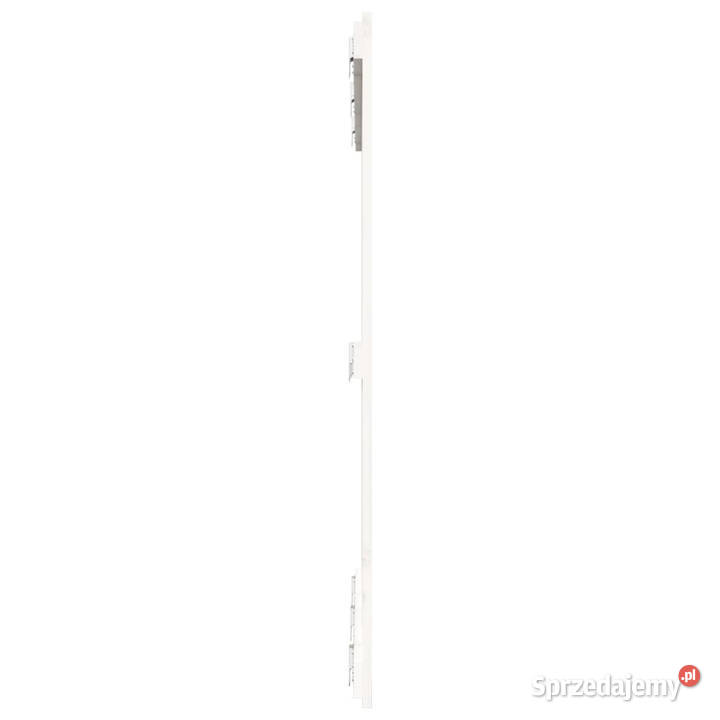 Wezgłowie łóżka białe 1275x3x110 lite drewno Warszawa