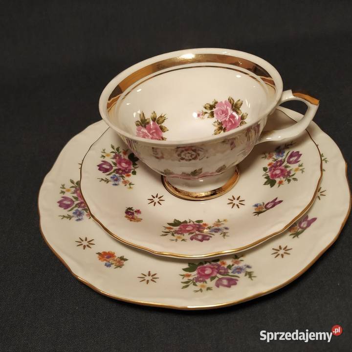 Elegancki Zestaw Śniadaniowy Trio Fine China GDR Piła sprzedam
