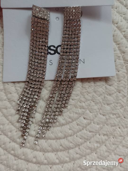 ASOS Długie Bogato zdobione kolczyki ślubne z