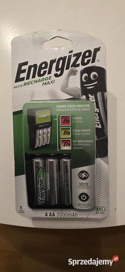 Ładowarka i 4x akumulatorki energizer Jaworzno