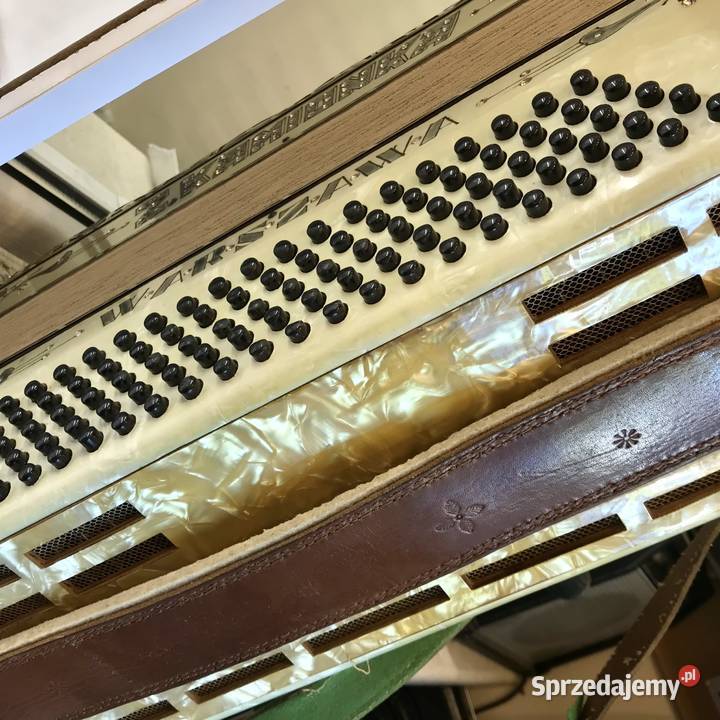 Akordeon kolekcjonerski Krasnodębski Z Kamionka Instrumenty klawiszowe i MIDI