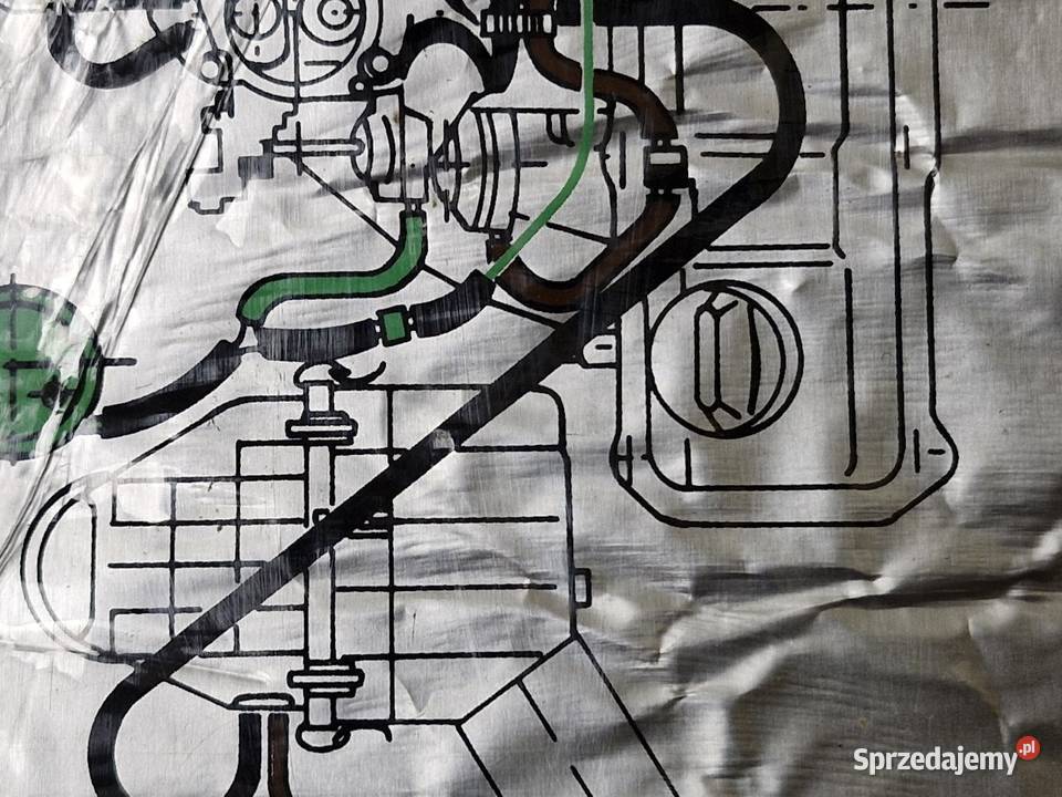 Naklejka schemat podciśnień Volkswagen Golf Gdańsk