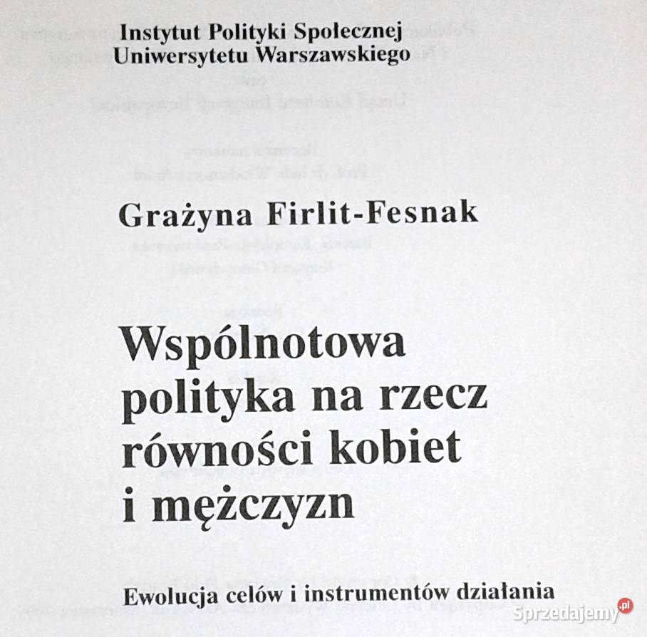 Wspólnotowa polityka na rzecz równości kobiet i Chełm