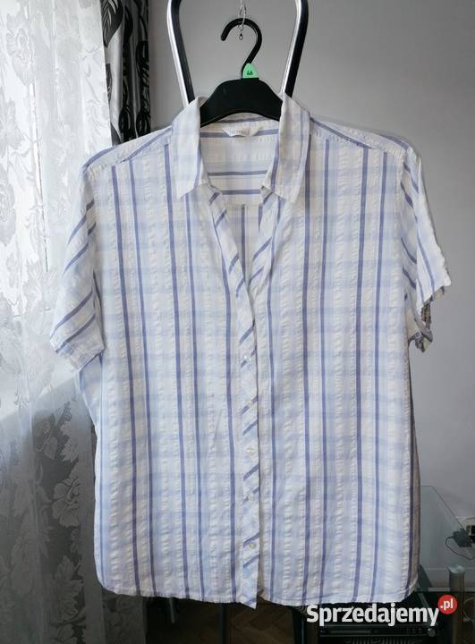 KOSZULA DAMSKA CASUAL W PASY R.UK 22EUR 4850 Łódź koszule damskie rozmiar 48 Sprzedajemy.pl