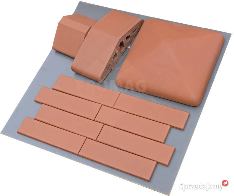 Daszek klinkier ceramiczny na słupek 38x38 Wrocław