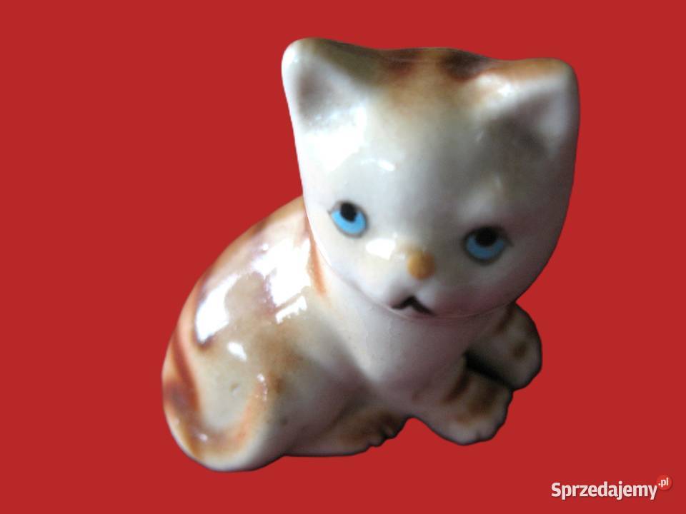 Kot miniatura figurka porcelana 4 x 4 x 2 Siedlce