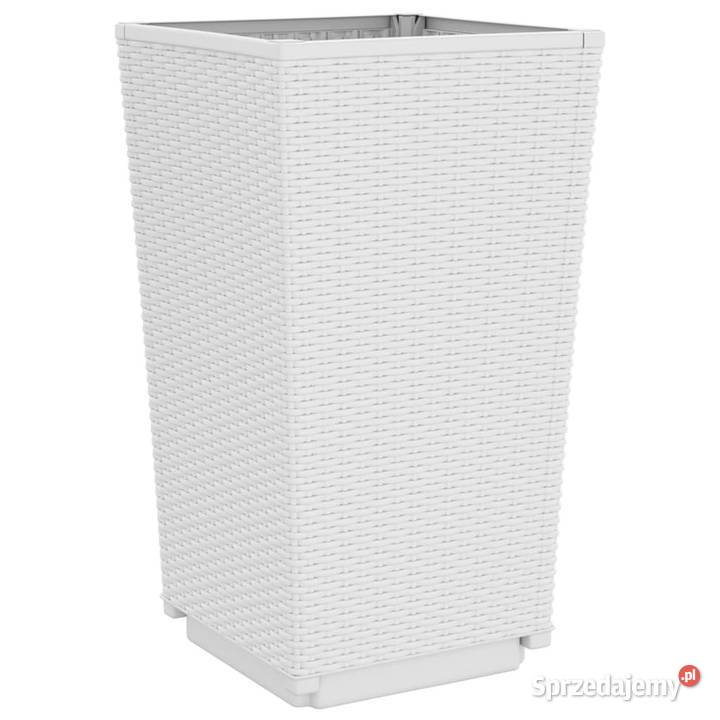 Donice ogrodowe 2 białe 325x325x57 PP WM367849 Warszawa sprzedam